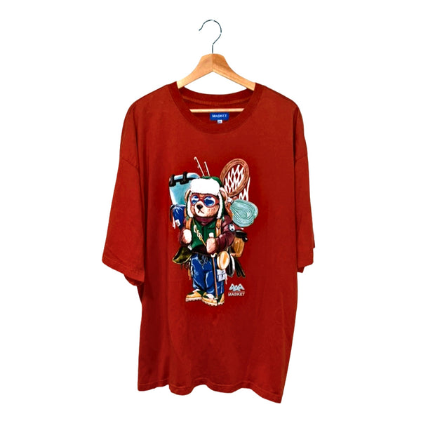 Chinatown Market Ultralight Bear Graphic T Shirt Orange 2XL EUC