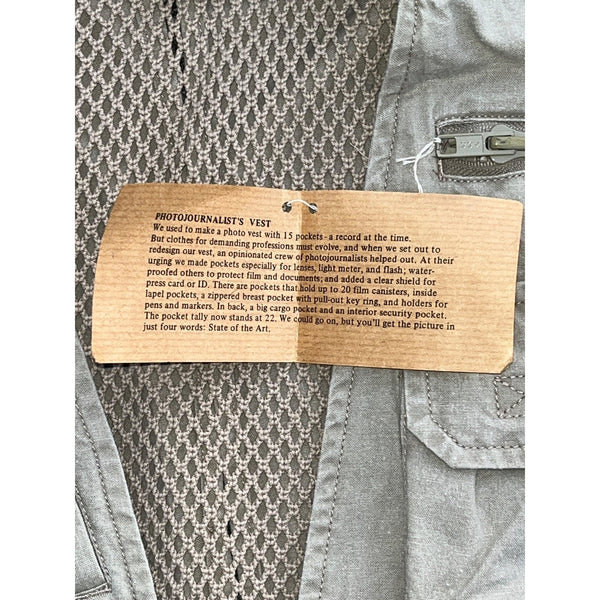 Banana Republic Safari Photojournalist Vest L ZEBCO MotorGuide Deadstock 80’s