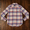 Lucky Brand Men's Long Sleeve Western Pearl Snap Plaid Shirt Sz. L Western EUC