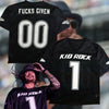 Kid Rock American Badass Football Jersey XL Black Y2K 0 F's Given Vintage