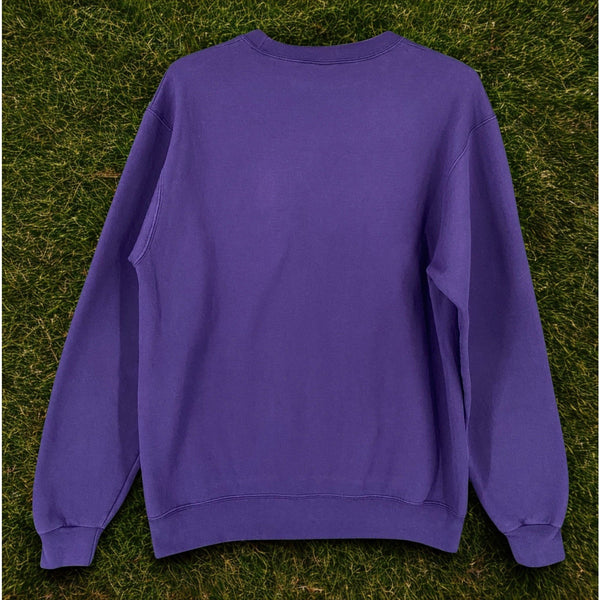 NYU New York University Champion Sweatshirt Crewneck Purple S