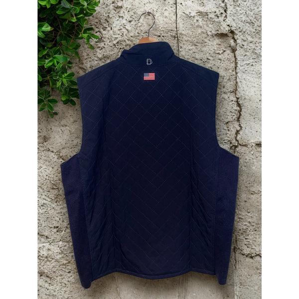 B. Draddy New York Giants Lawrence Golf Vest Mens XL Reversible Quilted NWOT