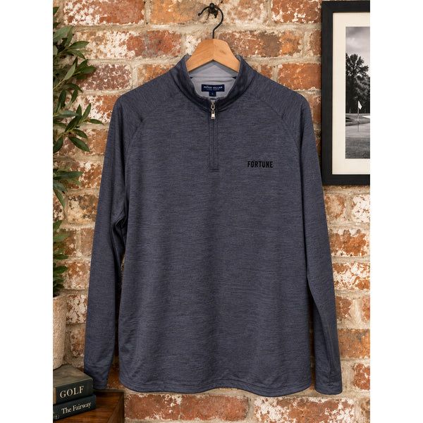 Peter Millar Crown Crafted Stealth Performance Quarter Zip Fortune Men's L NWOT