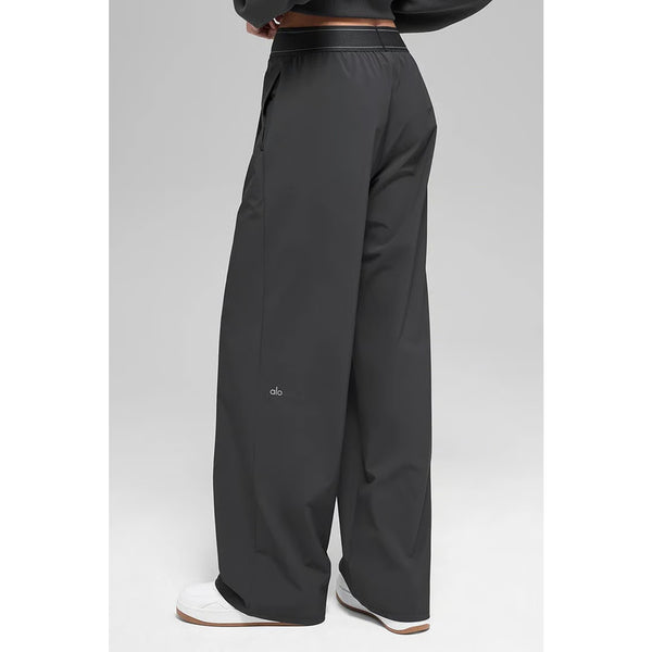 Alo Yoga Suit Up Trouser Regular M Anthracite NWT W51432R Rare Wide Leg Pants