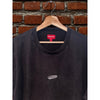 Supreme Oval Top Black T-Shirt Men's XL SS23 Embroidered Logo Made in Portugal