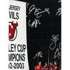 New Jersey Devils 2002-03 Stanley Cup Team Signed Framed Photo Brodeur Stevens