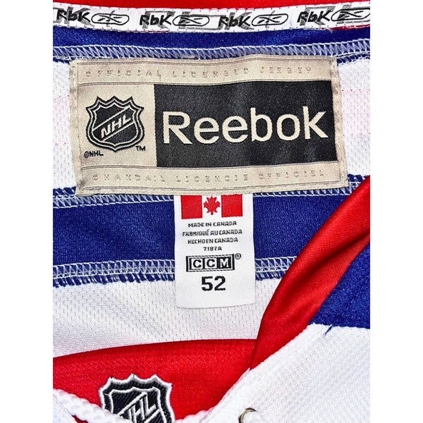 New York Rangers Mats Zuccarello Zucc Reebok CCM NHL Jersey Fight Strap Size 52