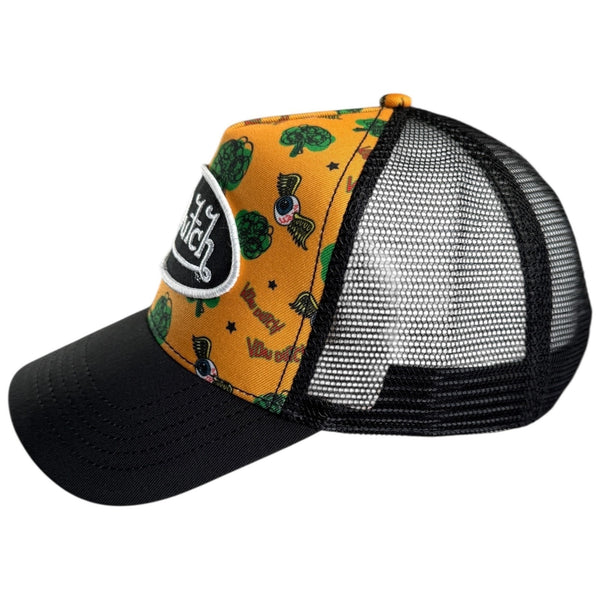 Von Dutch Flying Eyeball Green Trees Mesh Snapback Trucker Hat NWT Rare OSFA