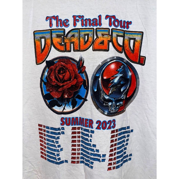 Grateful Dead Dead & Company Final Tour 2023 T-Shirt Men's L Authentic Tee