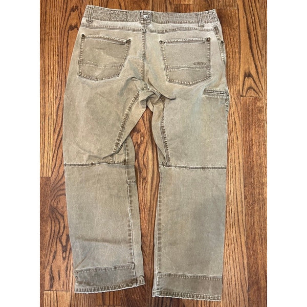 Kuhl Rydr Pants Mens 38x30 Sunfaded Patina Dye Canvas Gorpcore Outdoor Work