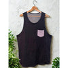BYLT LUX Drop-Cut Pocket Tank Gray Pocket Men's 2XL NWOT UPF 50 Stretch