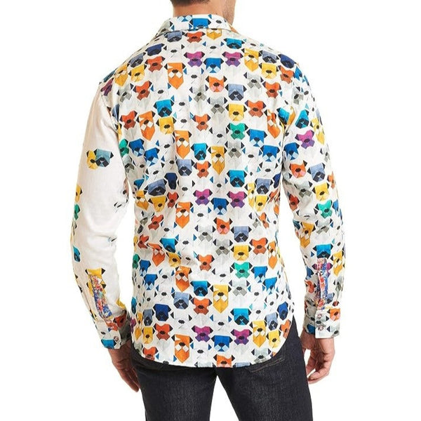 Robert Graham Robot Bulldogs Shirt 2XL NWT Limited Edition 547/725 Graphic Rare