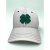 Black Clover Live Lucky Hat White Green Clover L/XL Flex Fit Golf Cap EUC