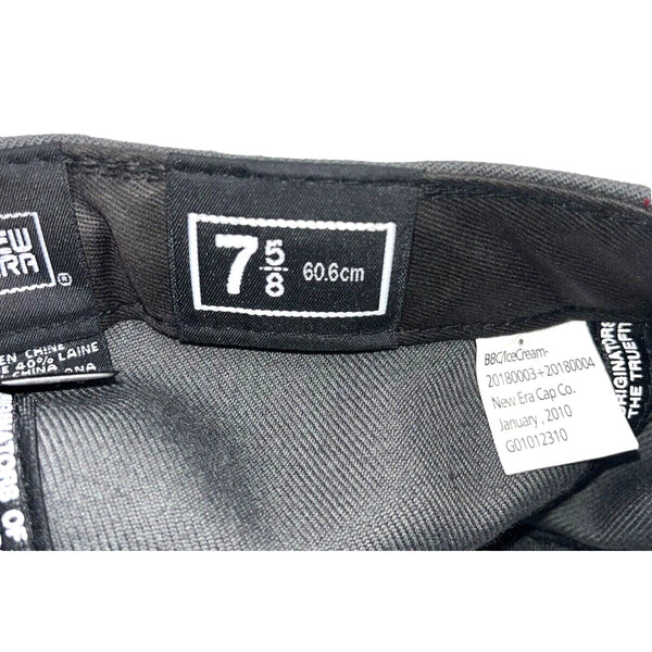 ICE CREAM BBC Mens Cones & Bones Logo Embroidered 6 Panel Flat Cap Hat Sz. 7 5/8