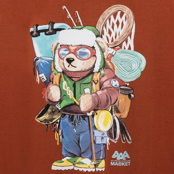 Chinatown Market Ultralight Bear Graphic T Shirt Orange 2XL EUC