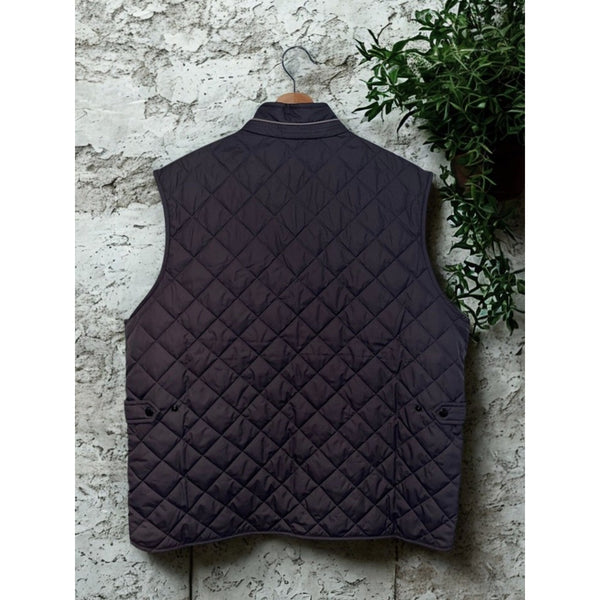 Peter Millar Essex Quilted Vest XL Iron Gray Full Zip Recycled Polyester NWOT
