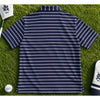 Peter Millar Summer Comfort Montclair Country Club Polo Men's M Navy Stripe NWOT