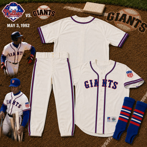 San Francisco Giants 1992 Team Issued Turn Back The Clock Jersey Pants Socks