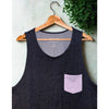 BYLT LUX Drop-Cut Pocket Tank Gray Pocket Men's 2XL NWOT UPF 50 Stretch