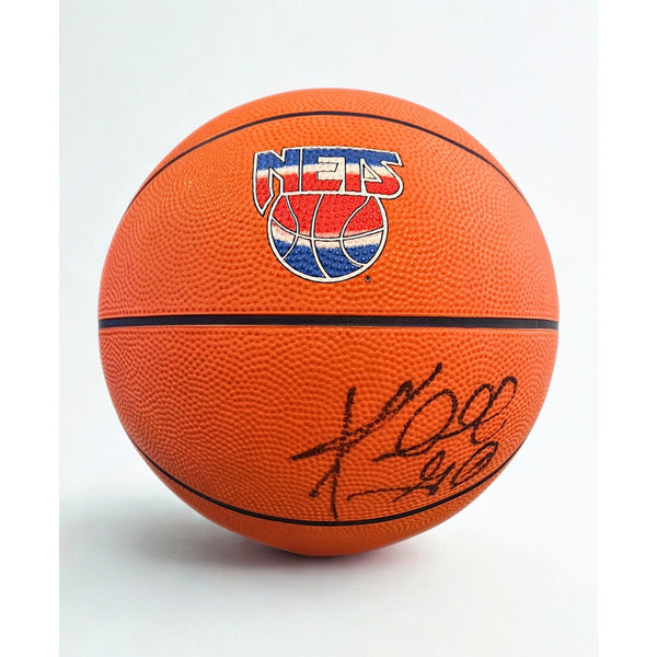 Kendall Gill Signed New Jersey Nets Basketball Autographed Vintage NBA Ball