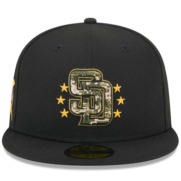 San Diego Padres New Era 2024 Armed Forces Day Camo 59FIFTY Fitted Hat 6 7/8 NWT