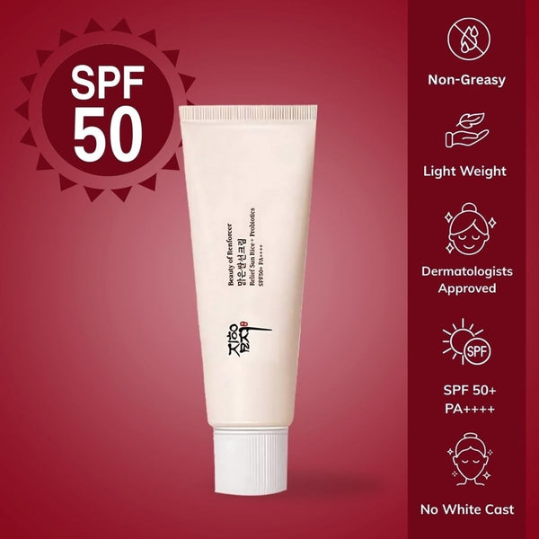 Beauty of Joseon Relief Sun Rice + Probiotics SPF50+ PA++++ 1.69oz NIB Korea