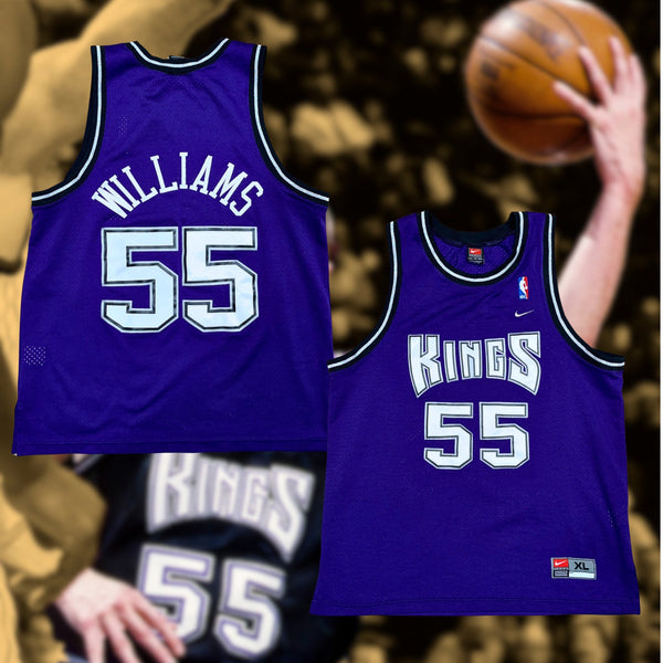 Sacramento Kings Jason Williams Vintage Nike Jersey XL Stitched White Chocolate