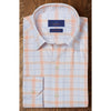 David Donahue Sky Melon Plaid Performance Sport Shirt Men's Medium NWT $165