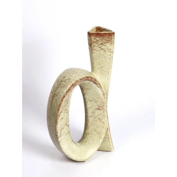 Bertoncello Roberto Rigon MCM Italian Ceramic Vase 1960s 70s Sculptural Italy