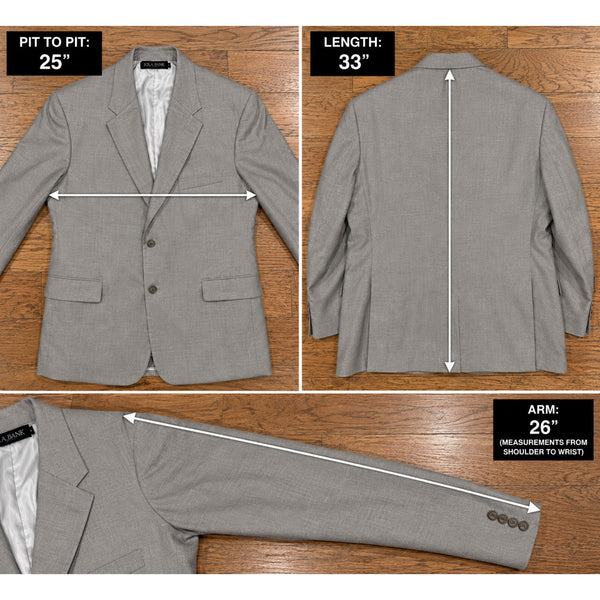 Jos A Bank 48R Beige Linen Wool Sport Coat Blazer Jacket Men's 2 Button