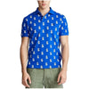 Polo Ralph Lauren Pineapple Polo Shirt XL Blue White Custom Slim Fit Tropical