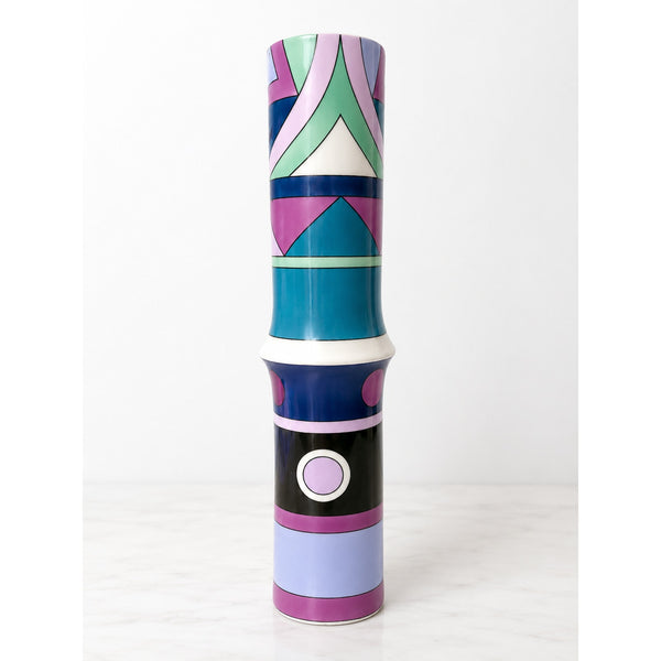 Emilio Pucci Rosenthal Studio-Linie Porcelain Vase Vintage Germany 12.2"