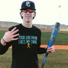 B101 Baseball Lifestyle 101 Your Girlfriend Likes My Swing Tee Black Mens Large