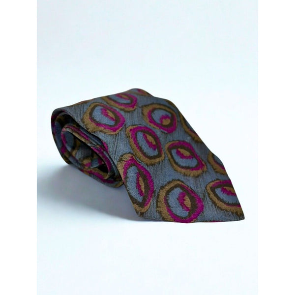 Giorgio Armani Cravatte 100% Silk Tie Abstract Pattern Made in Italy