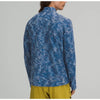 Lululemon Surge Warm Half Zip Pullover Blue Camo Rulu Running Gym Mens XL
