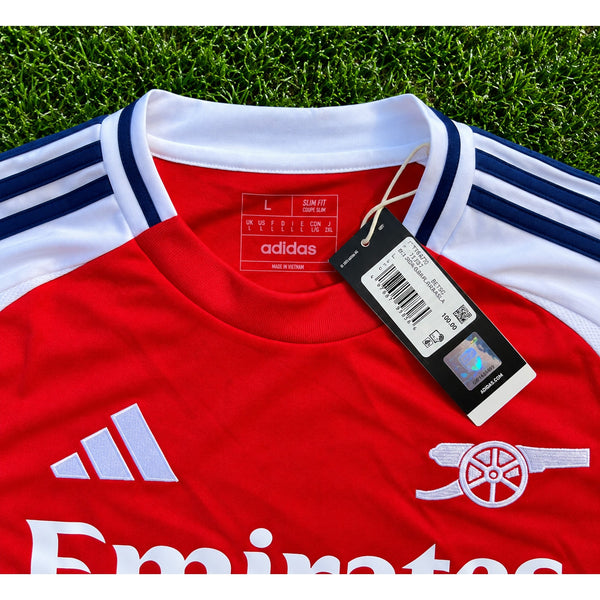 Arsenal FC Bukayo Saka #7 Adidas 2024/25 Home EPL Soccer Jersey Large NWT