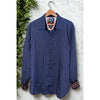 Robert Graham XL Classic Fit Blue Geometric Flip Cuff Button Shirt NWOT Luxury