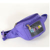 Reebok Big Logo Purple Fanny Pack Vintage 90s Hip Waist Bag Streetwear