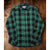 Schott Bros NYC Buffalo Check Flannel Shirt Men's M Green Black Cotton Workwear