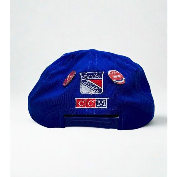 New York Rangers Vintage CCM Snapback Hat 100% Wool NHL Licensed