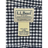 LL Bean Mens Large Black White Micro Plaid Scotch Flannel Button Down Shirt L