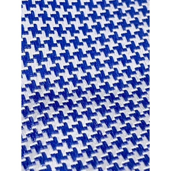 Charles Tyrwhitt 100% Silk Tie Blue White Geometric Mens Classic Necktie EUC