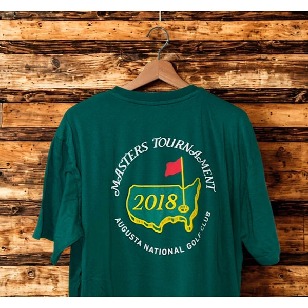 Masters Tournament 2018 Augusta National T-Shirt Green XL Red Jacket Golf Tee