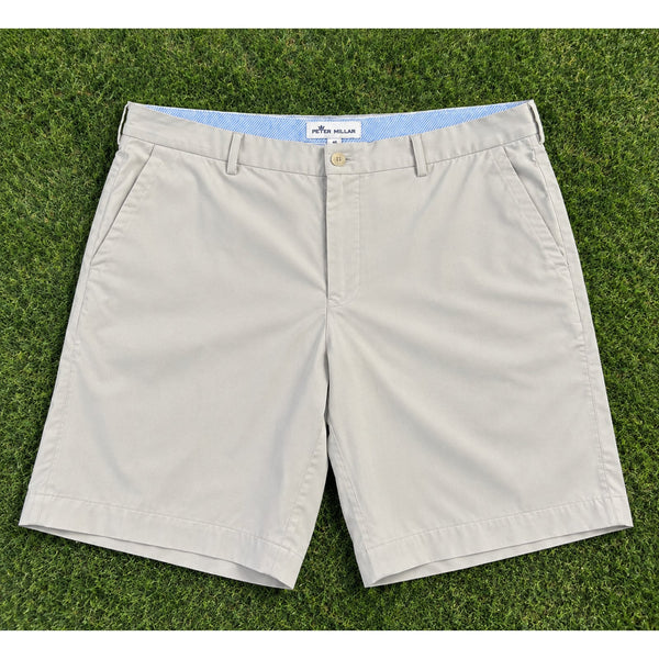 Peter Millar Salem Performance Golf Shorts Men's 40 Stone Khaki 9" NWOT