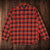 CC Filson Vintage Flannel Work Shirt 11010689 Red Black Gold Plaid Men’s Small