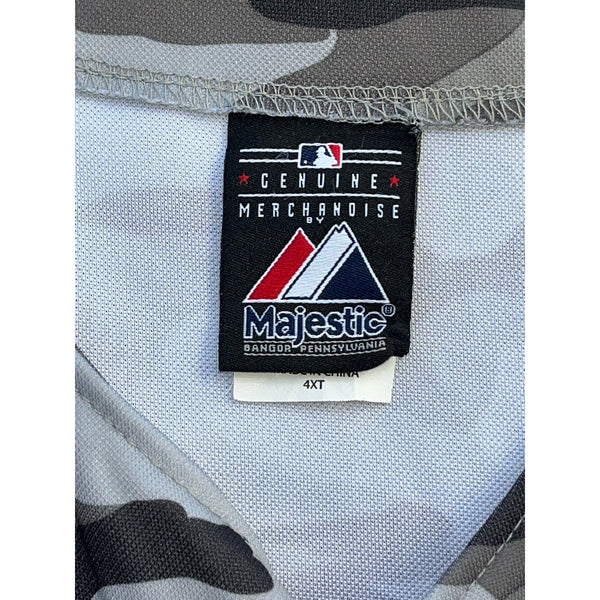 New York Yankees Majestic Camo MLB Baseball Jersey 4XLT 4XL Tall Rare