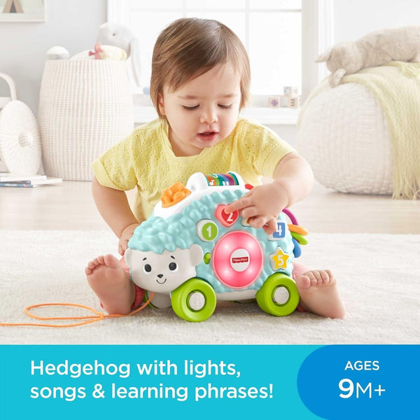 Fisher-Price Linkimals Happy Shapes Hedgehog Pull Toy Lights Music NIB