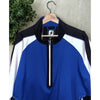 FootJoy FJ Sport Short Sleeve Golf Windshirt Windbreaker Blue Black White L NWOT