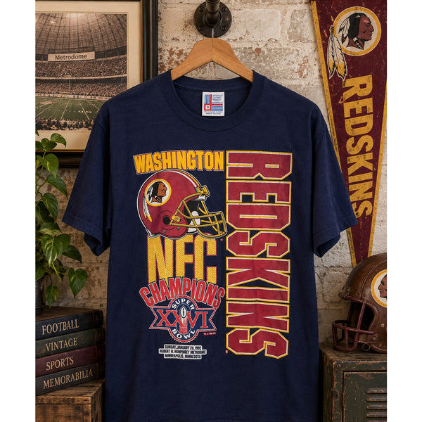 Washington Redskins Super Bowl XXVI Champions T-Shirt XL USA '92 NFL NFC Vintage