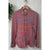 Faherty Coastline Knit Shirt Men's S River Rose Pink Blue Plaid Button Down EUC